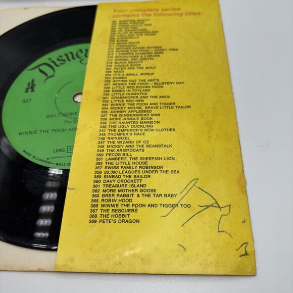 VTG Mixed Lot of 5 Walt Disney Read Along Books And Records 33 1/3 RPM-Flaws - Picture 7 of 16